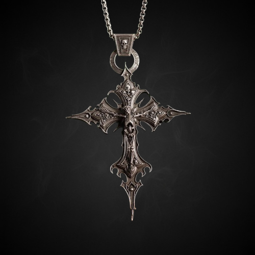Gotycki naszyjnik z krzyżem | ShineCraft